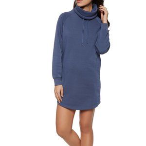 Funnel Neck Sweatshirt Dress